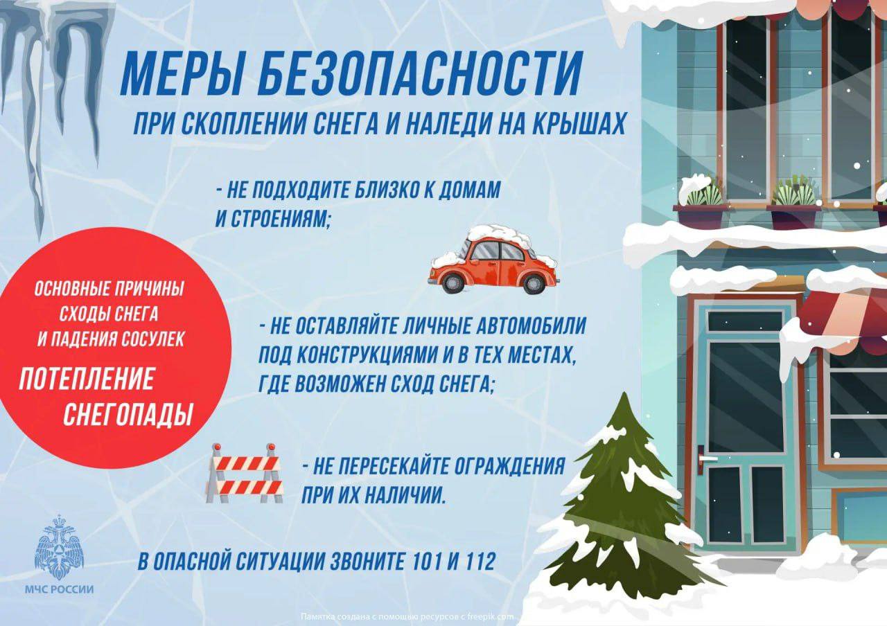 Не ждите беды: уберите снег с крыши!.
